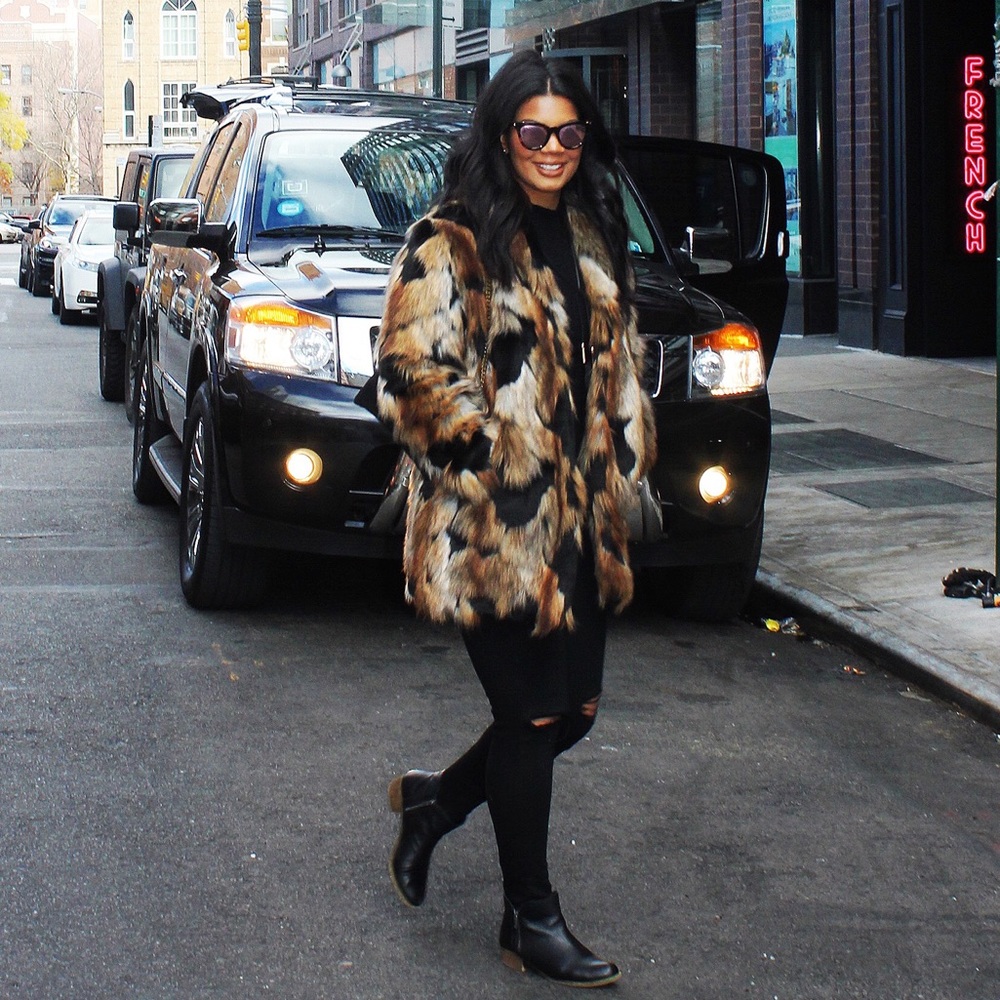 Fabulous Furs Faux Fur Jacket